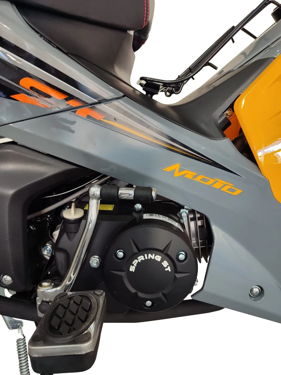 Motocycle POWER SPRING ST - 125cc - GRIS /ORANGE ( CARTE GRISE )