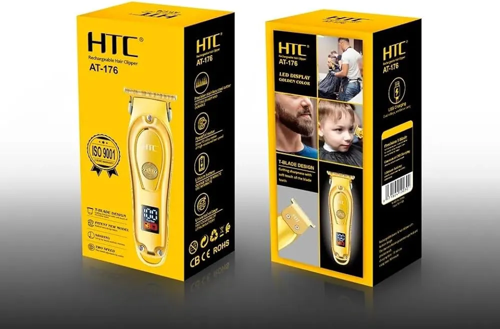 Tondeuse Cheveux Rechargeable HTC AT-176 - Gold