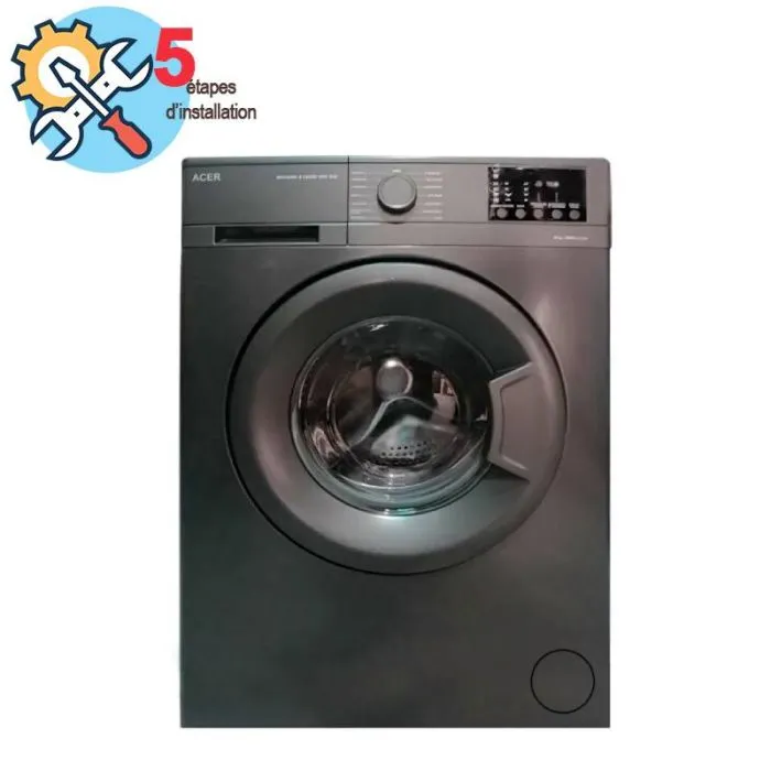 Lave Linge Frontal ACER 1049DSE 7 Kg - Dark Silver