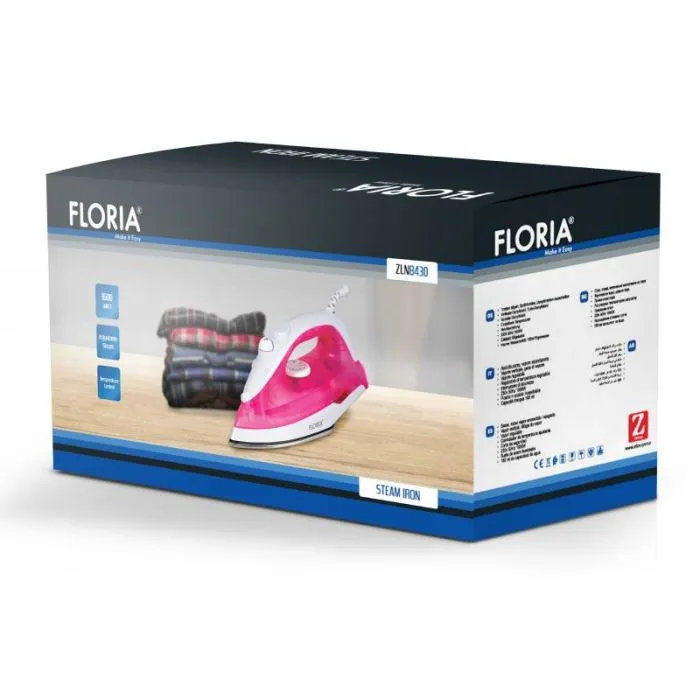 Fer a repasser FLORIA ZLN8430 1600W - Rose