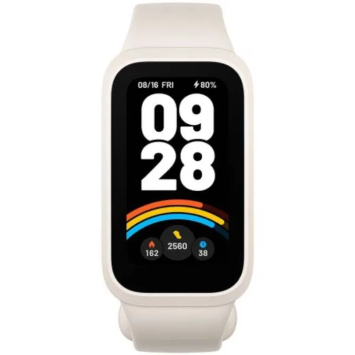 Bracelet connecté Xiaomi Smart Band 9 Active - Blanc & Beige