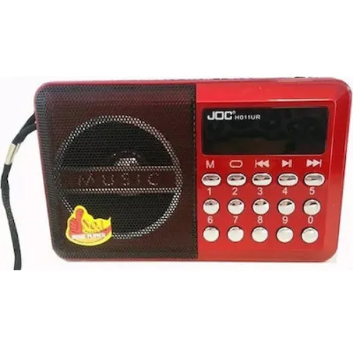 Red JOC H011UR Mini Radio