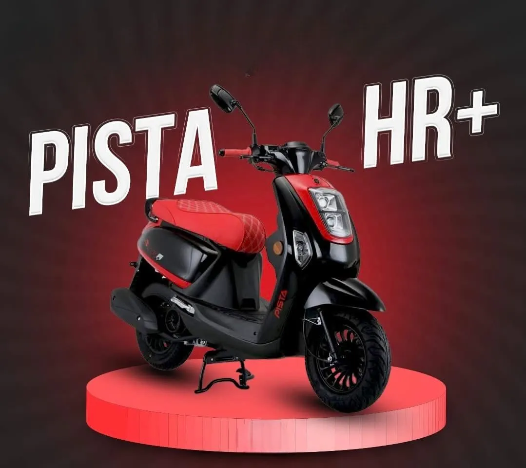 SCOOTER PISTA HR+ 125CC - Noir /Rouge  ( CARTE GRISE)