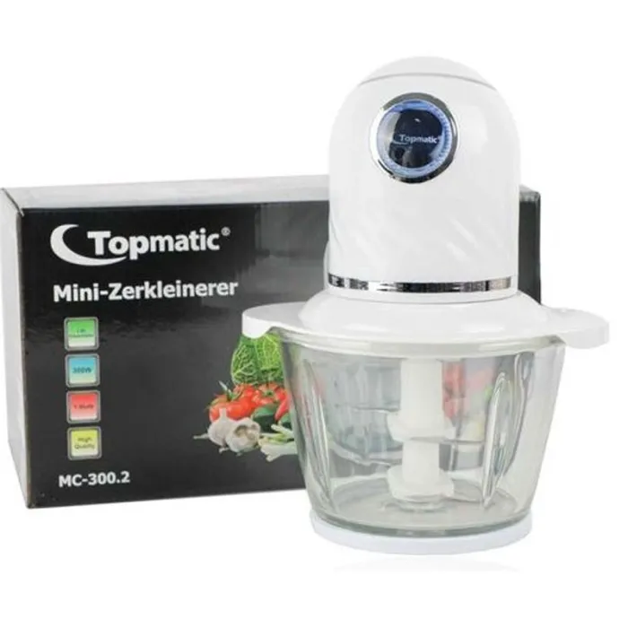Mini Hachoir TOPMATIC MC300-1 300W - Blanc