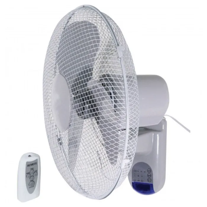 Ventilateur Mural HGE 34W Avec Commande - Blanc