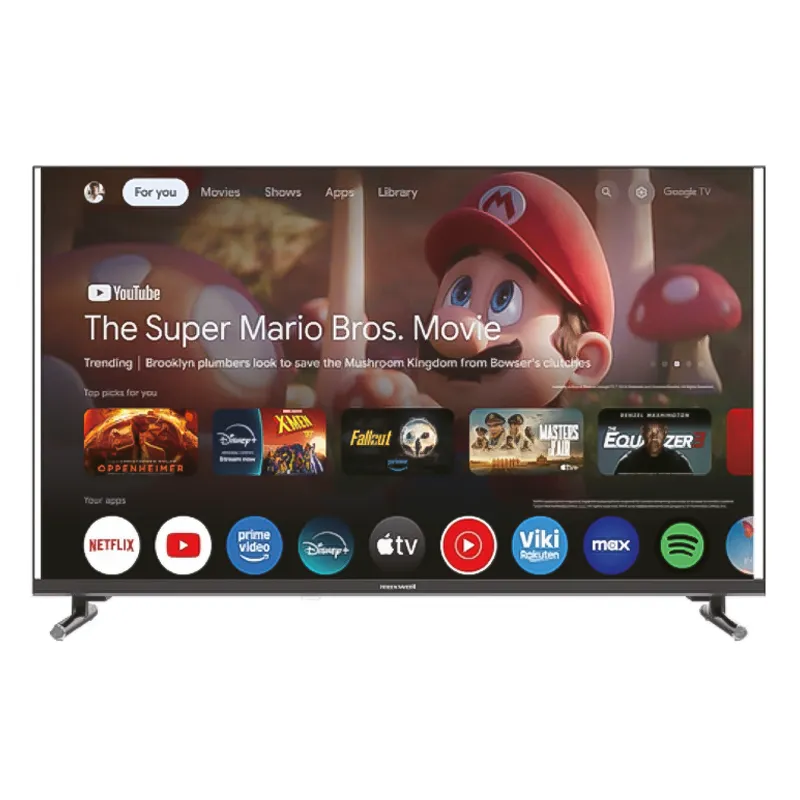 Tv MAXWELL 55" MG60 QLed 4K Smart Google Tv avec Recepteur Integre