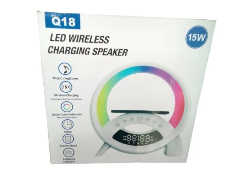 haut-parleur de chargement sans fil à LED Q18