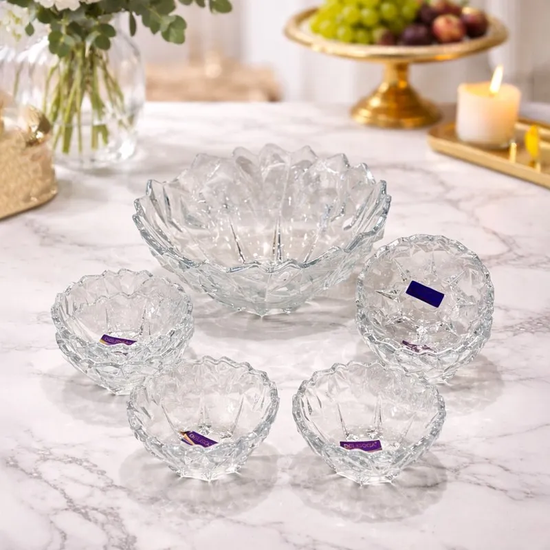 Service de Bols en Verre 7 Pièces
