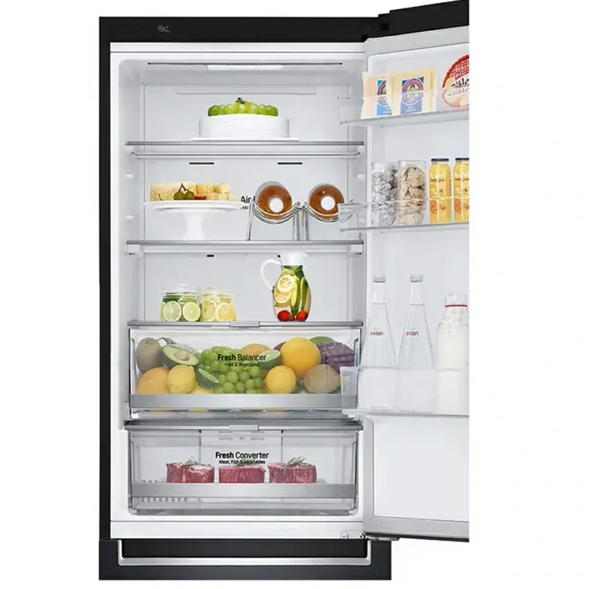 LG Réfrigérateur Combiné GW-B459NQFM (341 Litres) Noir Matt No Frost
