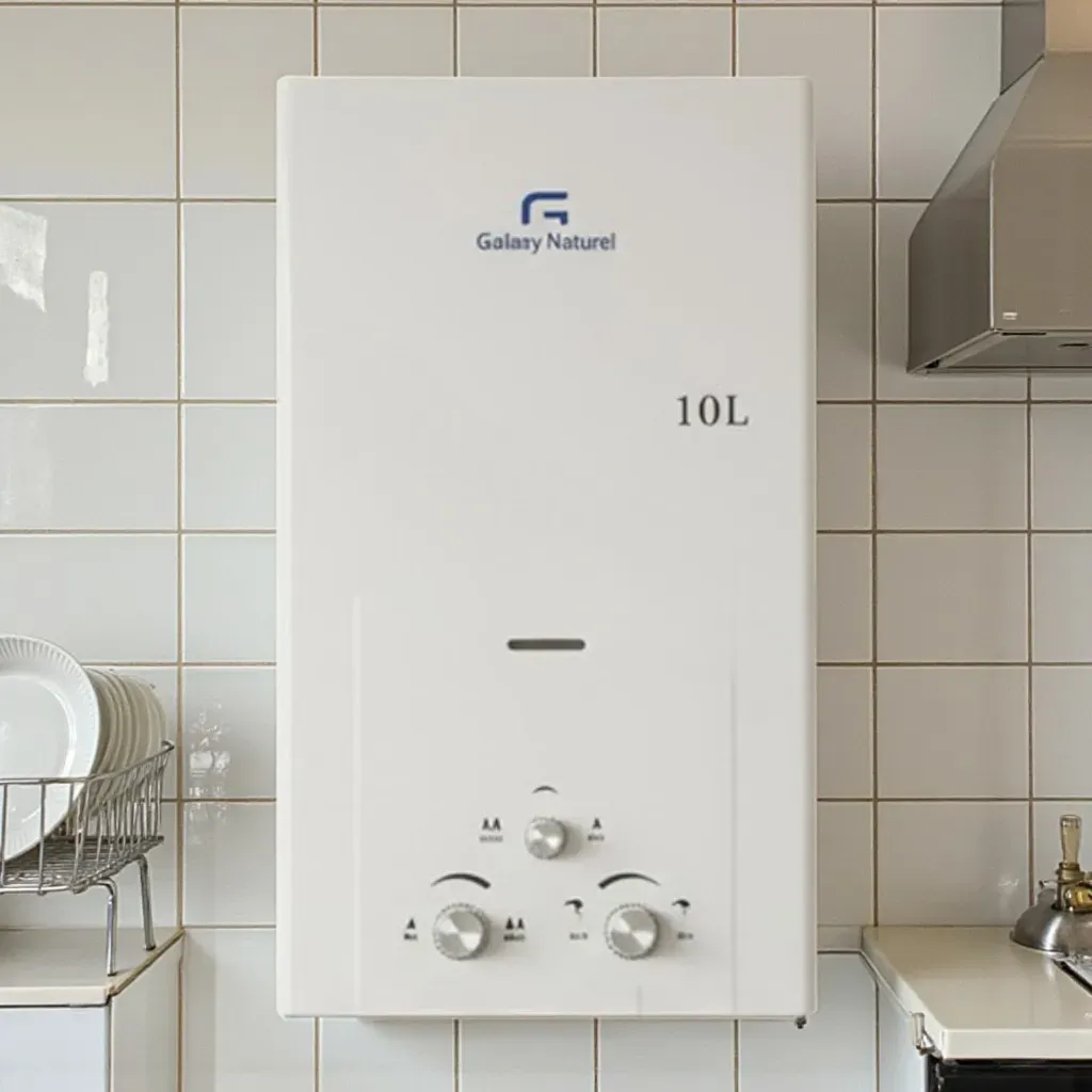 Chauffe Bain GALAXY NATUREL 10 Litres Gaz Bouteille - Blanc