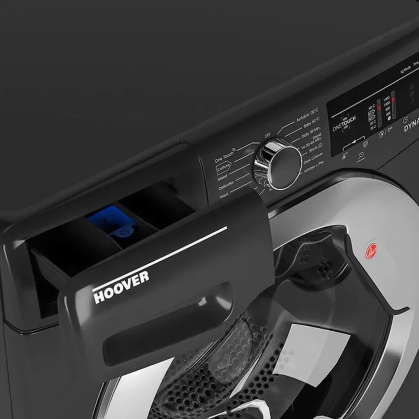 HOOVER Machine à Laver DXOA 49C3R-80 (9 kg) Silver Hublot 1400 Tours