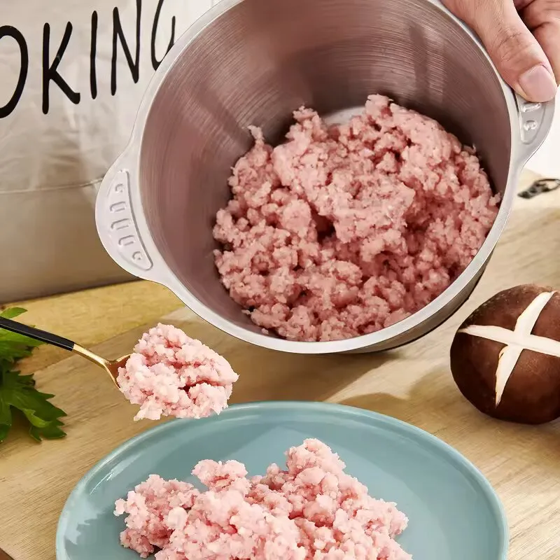 GOLDEN HOUSE Hachoir Electrique en Acier Inoxydable Multifonction 3 Litres