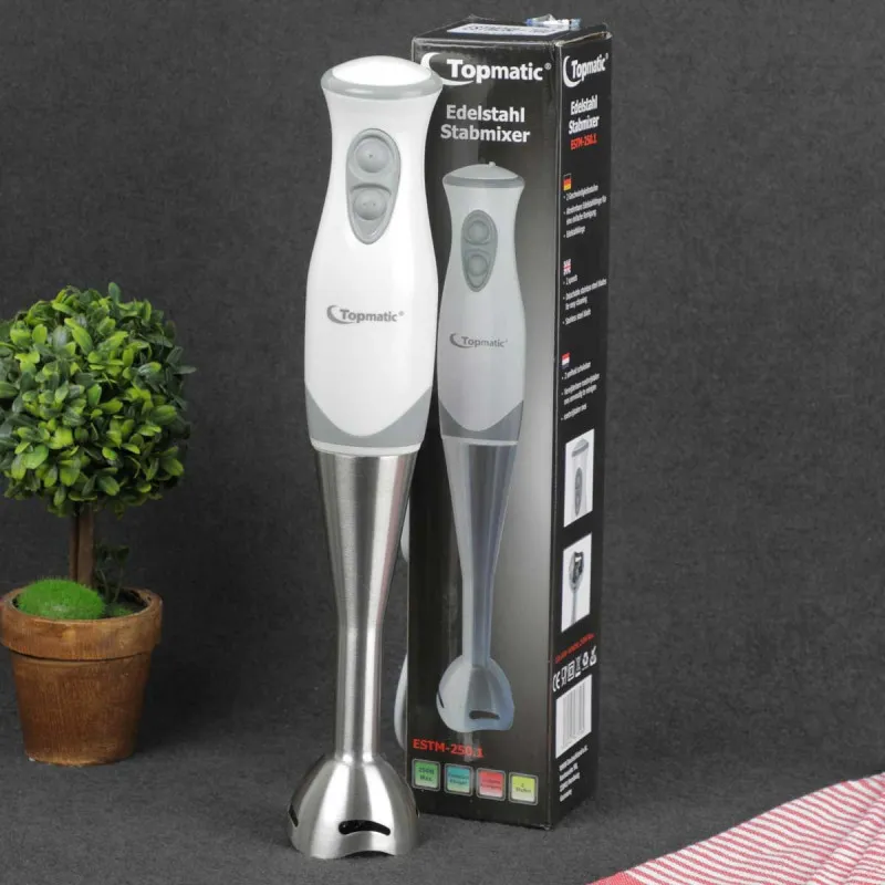 Mixeur Plongeant Topmatic 250W - Blanc - ESTM-250.1