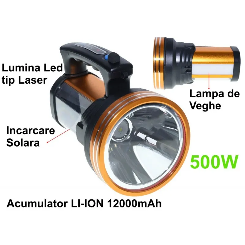 Torche led solaire 500w td-5600