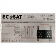 Support Tv Mural Fix Ecosat F-2232 Pour Ecran 22"-32" - Noir