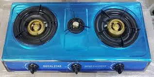 RECHAUD PLAT A GAZ ROYALSTAR 3 FEUX - INOX