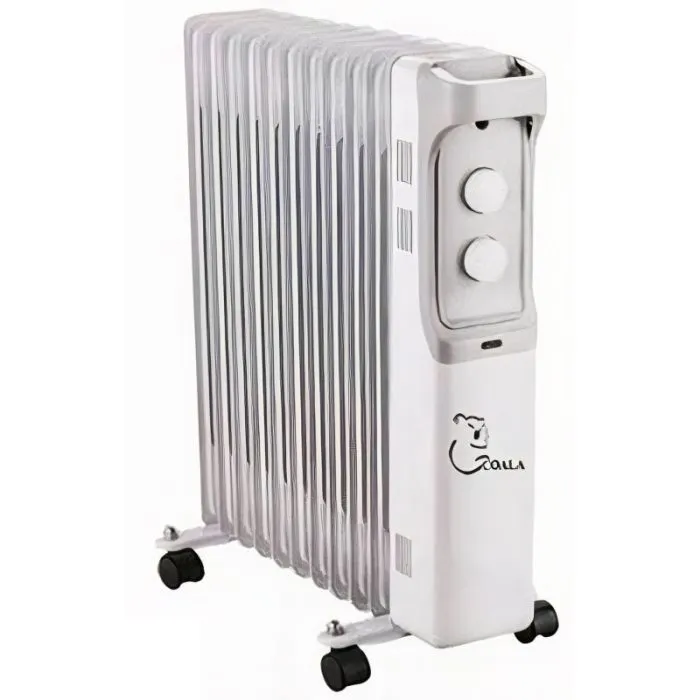 Radiateur Bain d'Huile COALA BH1500 7 Éléments 1500W - Blanc