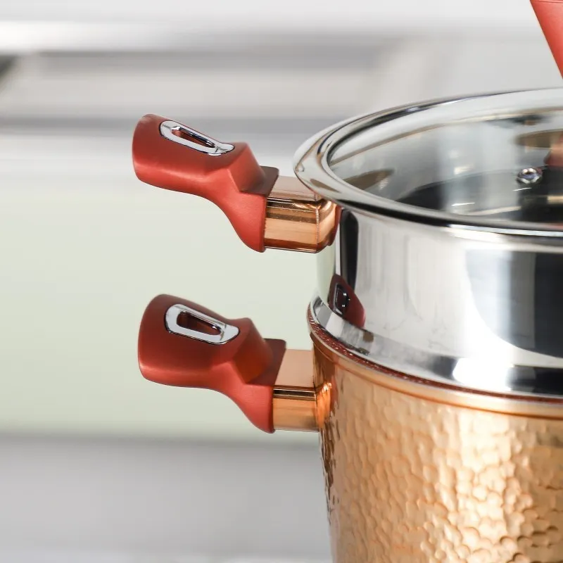 Couscoussier inox et granite ABM - 20cm - 4 Litres - Effet Cuivre