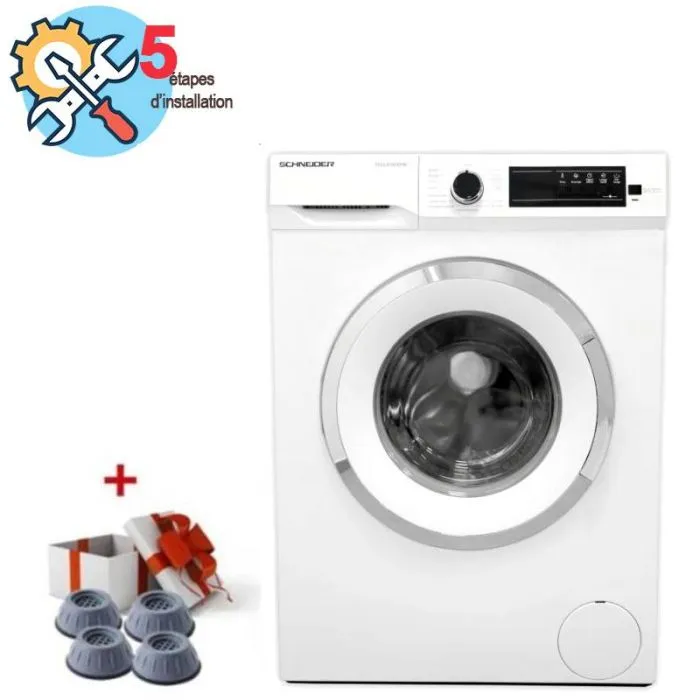 Lave linge Frontal SCHNEIDER SCLL810EXPW 8Kg