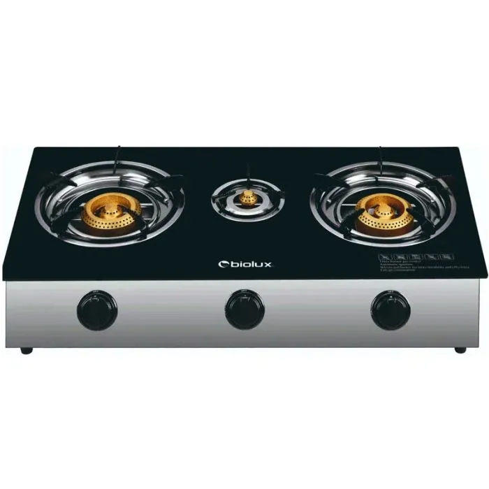 Réchaud à Gaz BIOLUX M-7545C 3 Feux - Gris