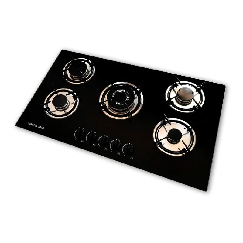 Plaque à Gaz Géneral Gold 5-feux Verre GG-G105