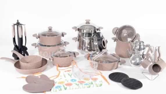 Batterie OMS 38 pièces granite - Marron