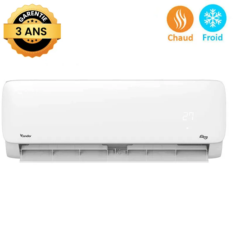Climatiseur Condor 18000 BTU Chaud & Froid Blanc (CS18-AL54T3)