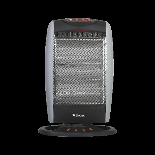 BIOLUX Radiateur Electrique Halogène M.CH1200 (1200 W) Gris