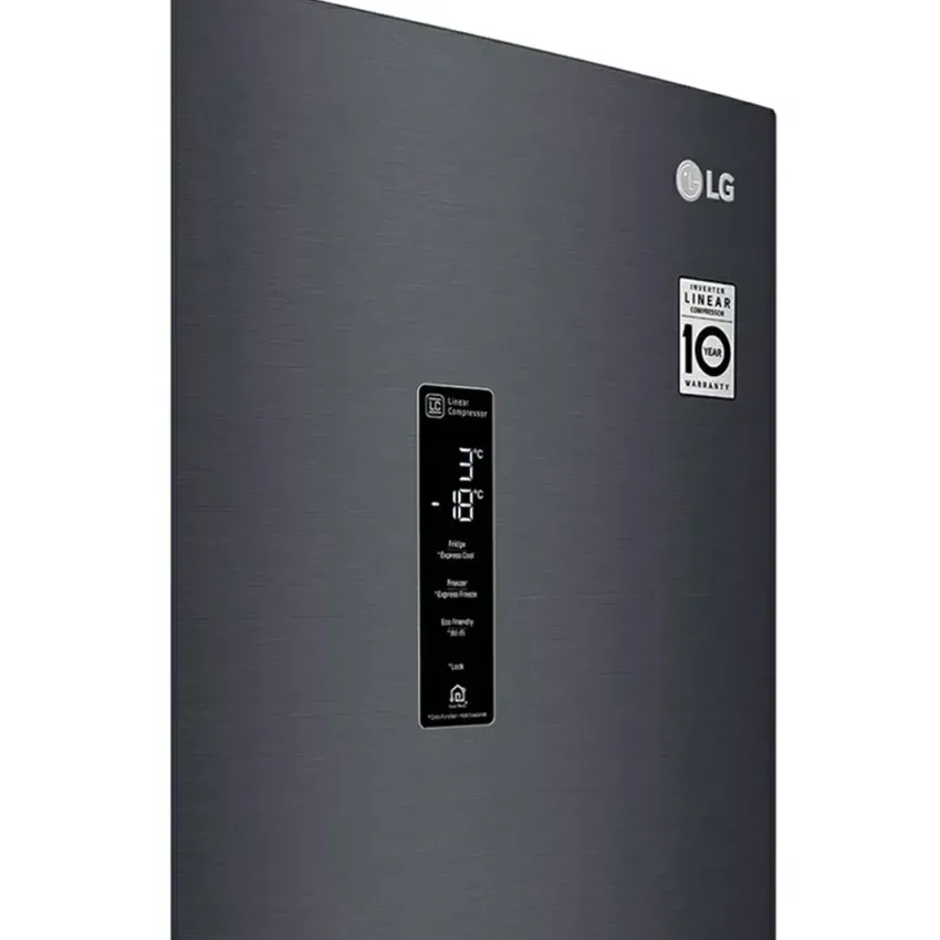 LG Réfrigérateur Combiné GW-B459NQFM (341 Litres) Noir Matt No Frost
