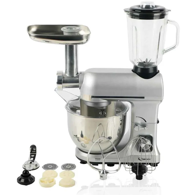 Robot Pétrin Multifonction Topmatic / 1800 W / Gris