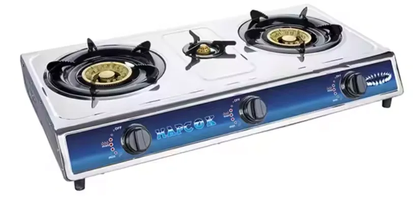 RECHAUD PLAT A GAZ ROYALSTAR 3 FEUX - INOX