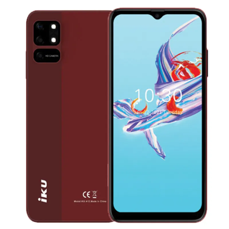 Smartphone IKU A12 4Go 64Go Marron