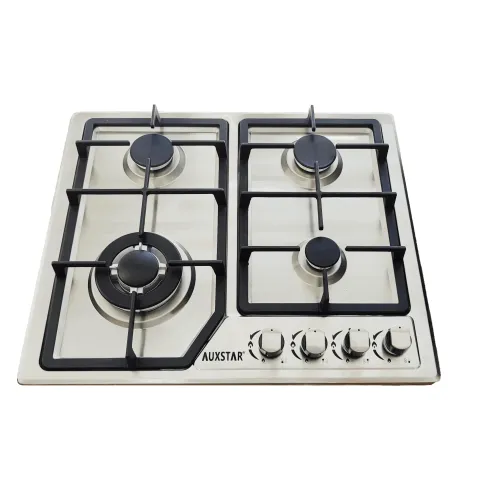 PLAQUE DE CUISSON 4 FEUX AUXSTAR INOX