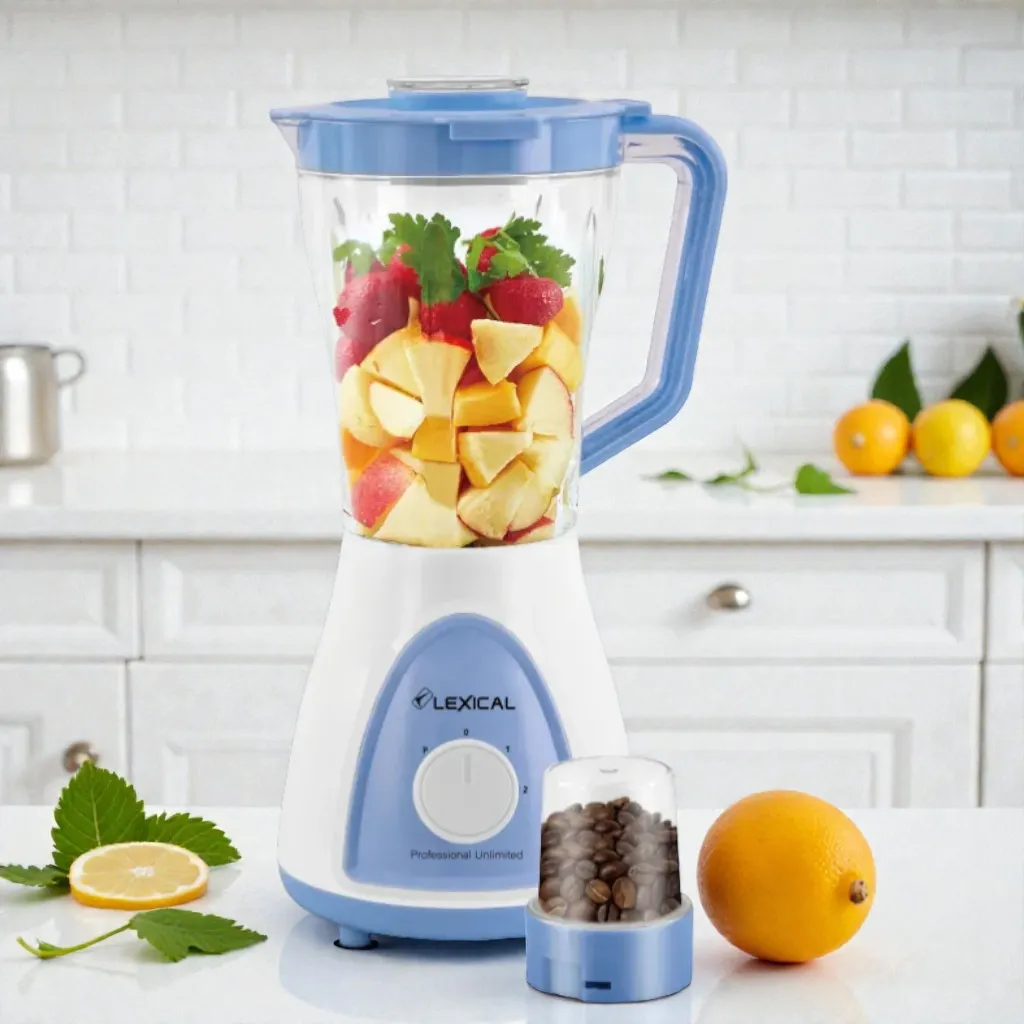 Blender Avec Grinder Lexical 500W 1,5L Bleu Ciel
