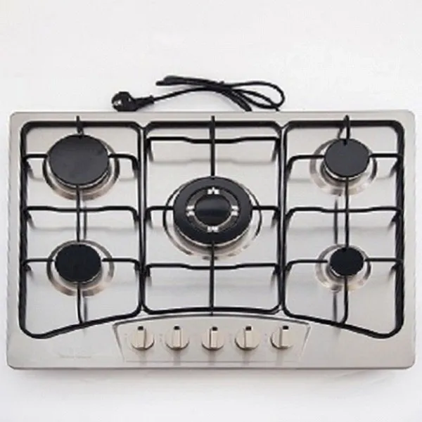 PLAQUE CUISSON GALAXY 5400 FONTE – 5 FEUX INOX + TC