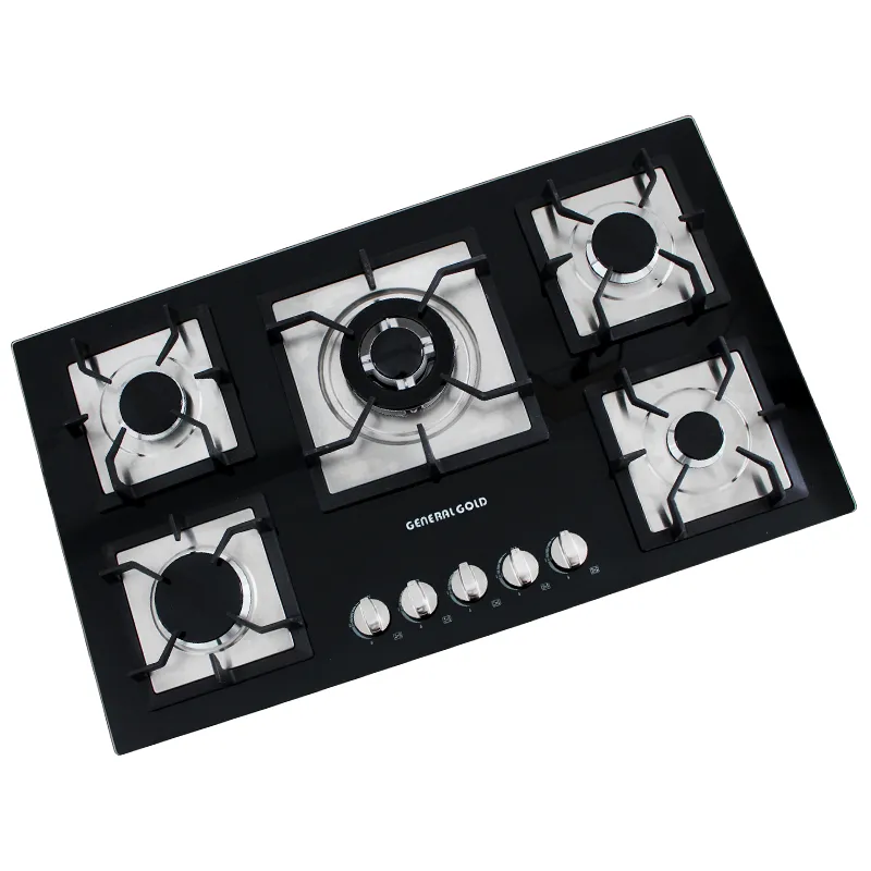 GENERAL GOLD PLAQUE DE CUISSON EN VERRE GG-G205 5 FEUX / NOIR