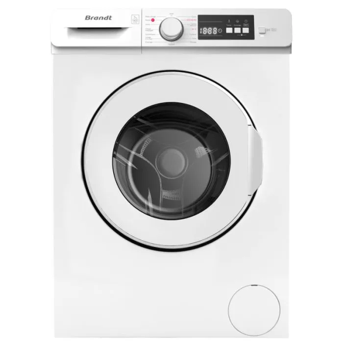 Lave Linge Frontal BRANDT BLF842W 8kg + Pack 4 Tampons Anti-Vibration