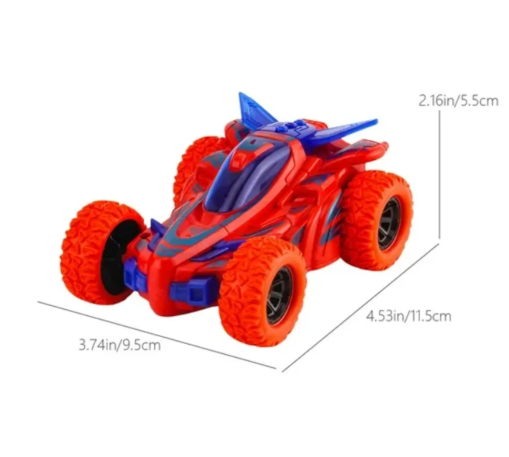 Voiture Inertielle Double Face avec Lumière, Cascade pour Enfants, Taille 4.5 Pouces
