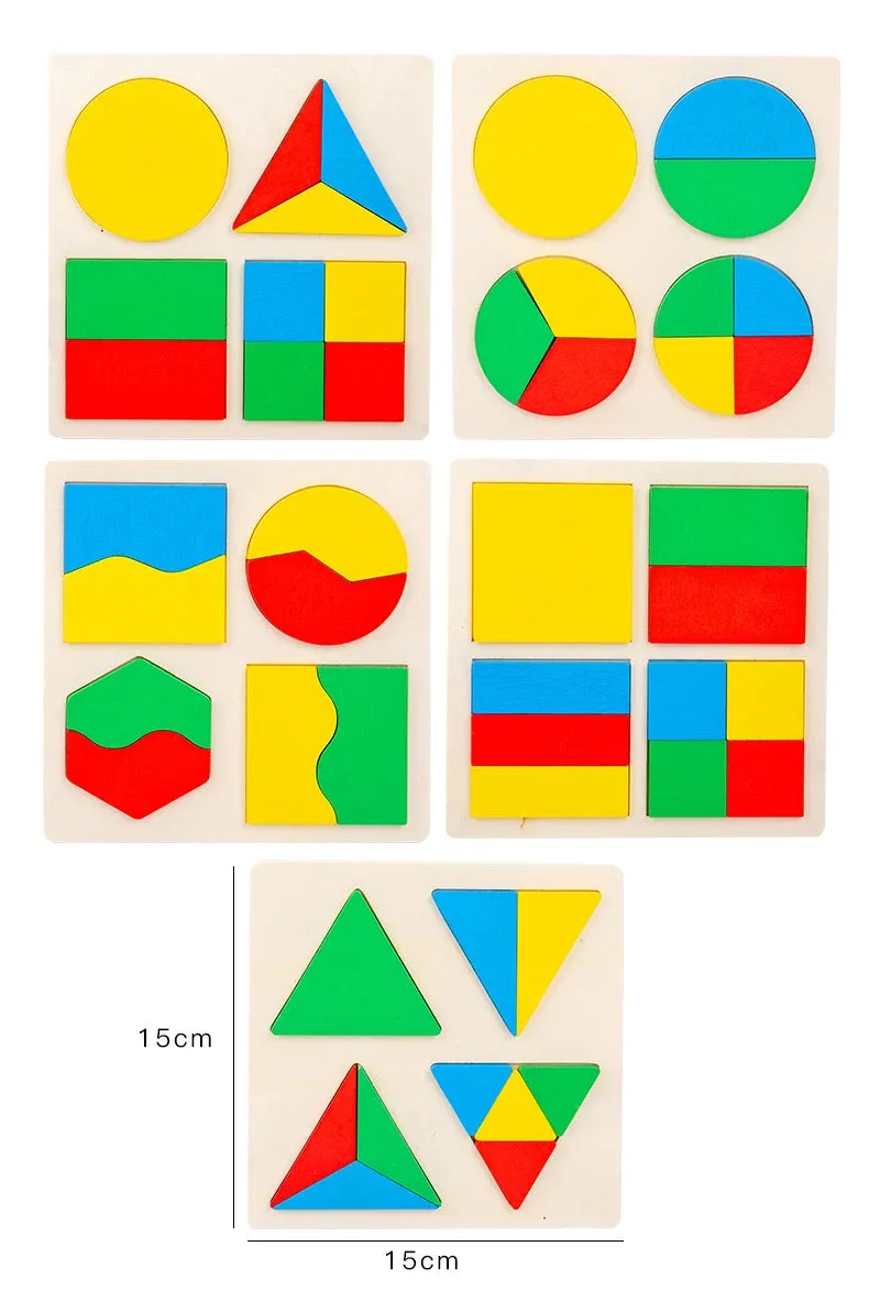 Puzzle Forme Géométrique En Bois