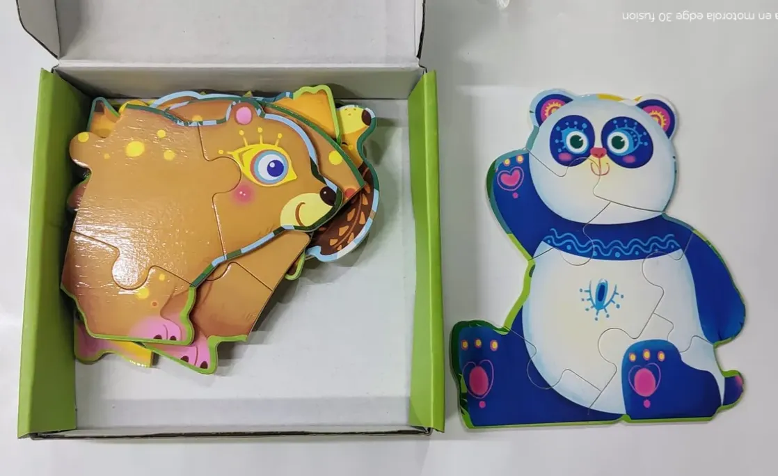 Coffret Puzzle Enfant 4 en 1 – Animaux Colorés