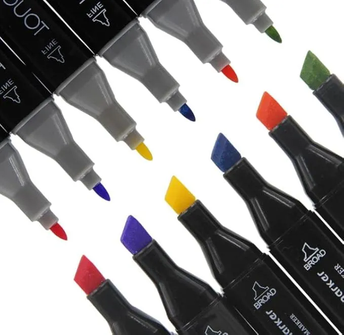 Set de 60 Feutres Marqueurs Double pointe - Touch