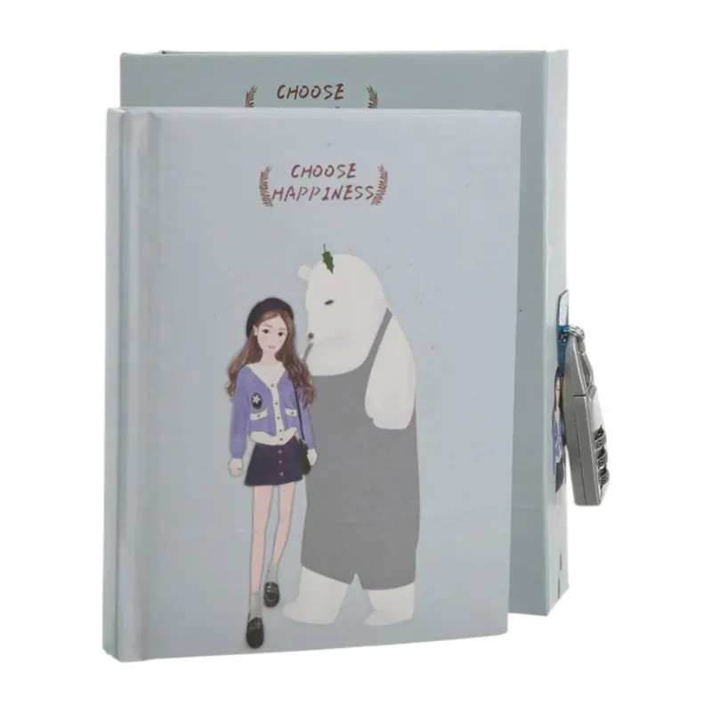 Bloc-notes “Choose Happiness” avec cadenas à code