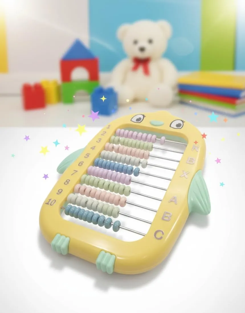 Boulier enfant en forme de pingouin – Apprentissage ludique des chiffres