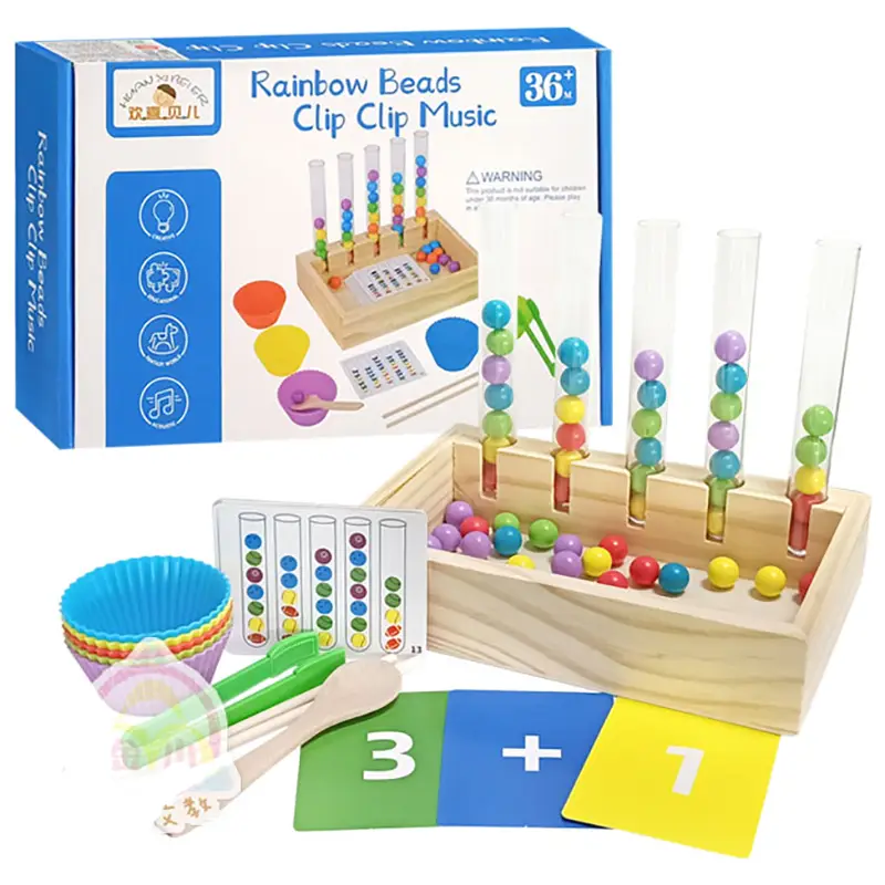 RAINBOW BEADS CLIP 504/24