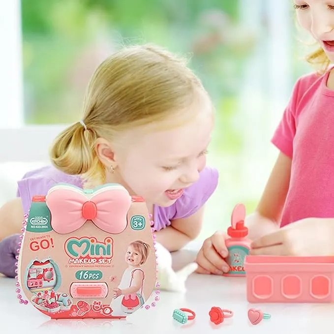 Mini Valisette Maquillage Enfant – Set Beauté 16 Pièces avec Accessoires
