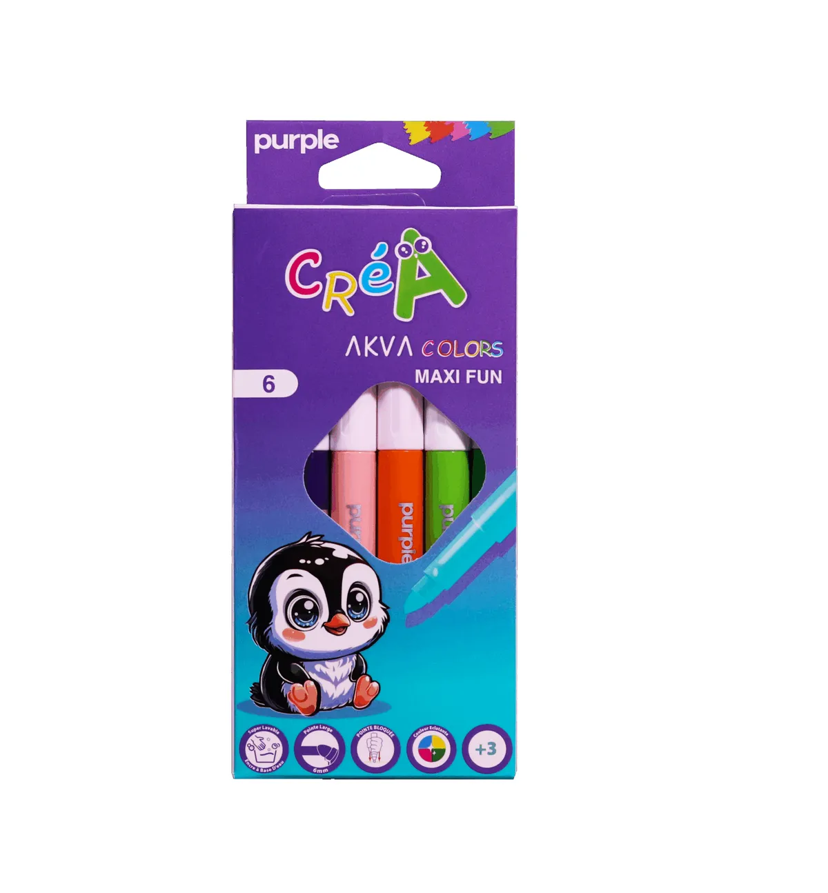 FEUTRE DE 6 CREA MAXI PURPLE