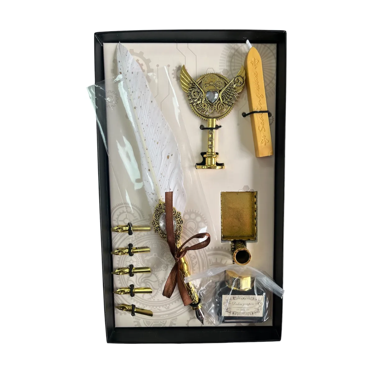 BOX PLUME AVEC ACCESSOIRE