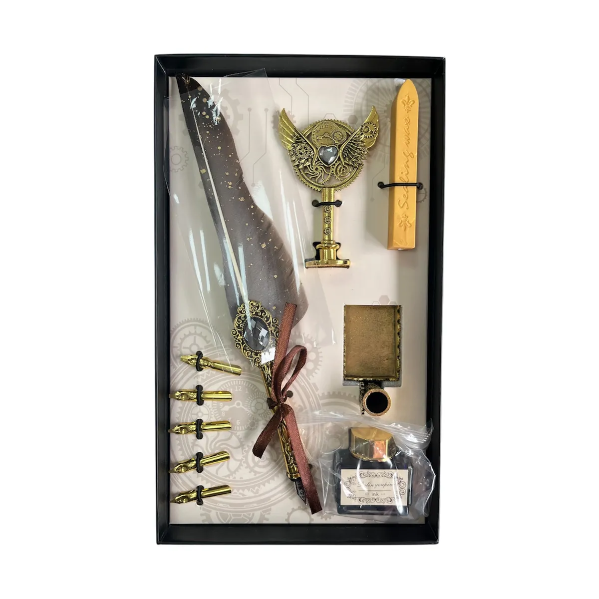 BOX PLUME AVEC ACCESSOIRE