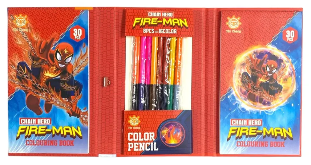 COLORING BOOK SET SPIDER MAN