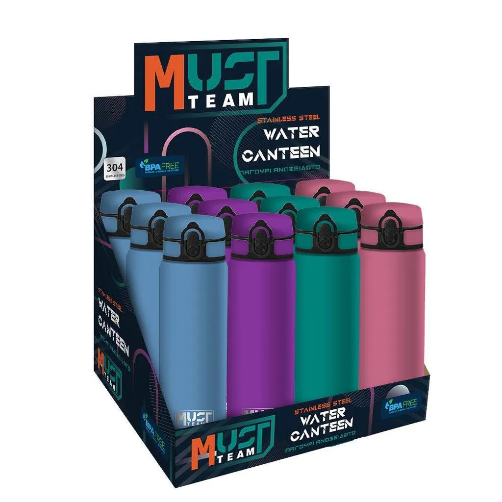 Gourde en acier inoxydable Must Team Monochrome 600 ml